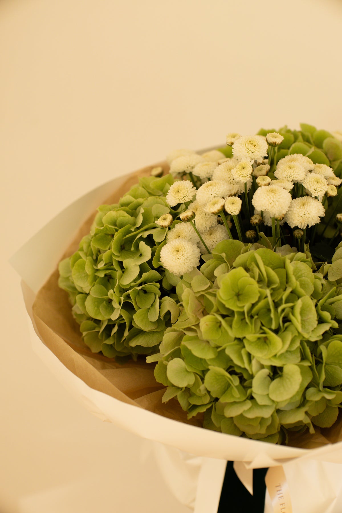 Bouquet with hydrangeas and chrysanthemum